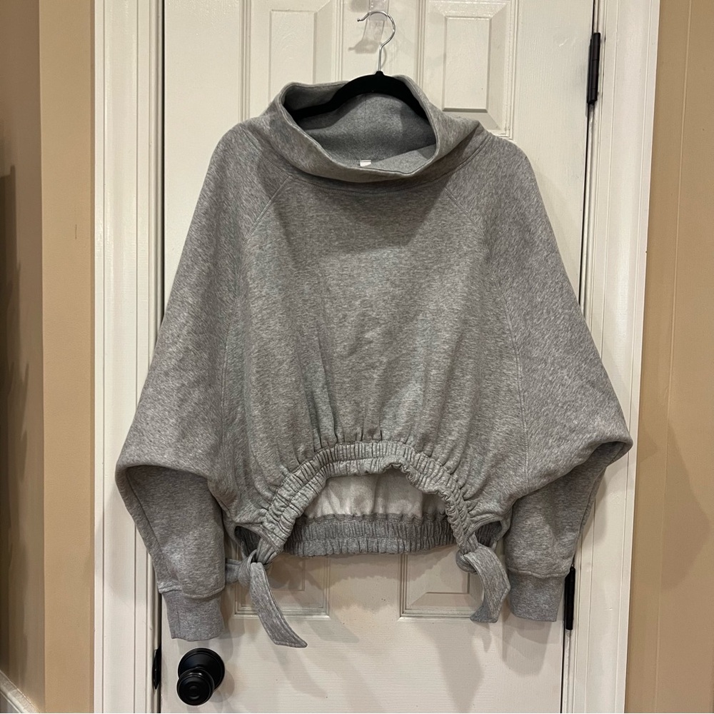 NEW Daily Practice by Anthropologie Long-Sleeve Funnel Neck Sweatshirt Medium - Picture 4 of 10